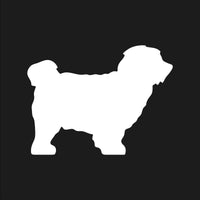 Coton De Tulear vinyl decal Dog Silhouette laptop car sticker