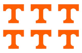 TN Vinyl Decal Stickers Tennesse T Vols Window Small Set of 6