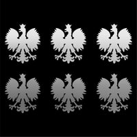 Small Polish Eagle set of 6 Vinyl Decals Phone Polska Eagle Stickers Sheet