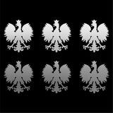 Small Polish Eagle set of 6 Vinyl Decals Phone Polska Eagle Stickers Sheet