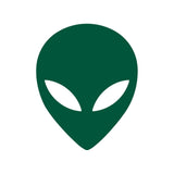 Alien Head Outline Vinyl Decal Car Window Laptop UFO Sticker