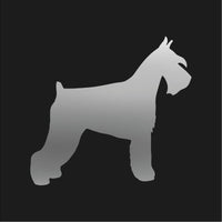 Standard schnauzer Vinyl Decal Car Window Laptop Dog Breed Silhouette Sticker