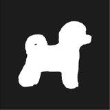 Bichon Frise Vinyl Decal Car Window Laptop Dog Breed Silhouette Sticker