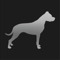 Dogo Argentino Vinyl Decal Car Window Laptop Dog Silhouette Sticker