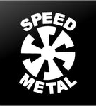 Speed Metal Thrash Heavy Metal Vinyl Decal Car Window Laptop Guitar Sticker