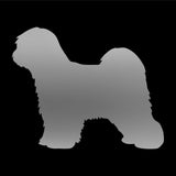 Tibetan terrier vinyl decal Dog Silhouette laptop car sticker