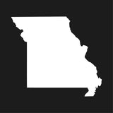 Missouri state Outline Vinyl Decal Car Window Laptop MO Sticker