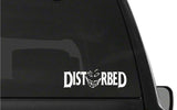 DISTURBED Vinyl Decal Car Window Laptop Guitar Metal Band Logo Sticker