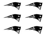 Small New England set of 6 Vinyl Decal Car Window Guitar Laptop Patriots Sticker