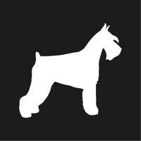 Standard schnauzer Vinyl Decal Car Window Laptop Dog Breed Silhouette Sticker