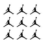 Air Michael Jordan Jumpman Logo vinyl decal MJ Die Cut Sticker Set of 9