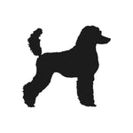 Standard Poodle Vinyl Decal Car Window Laptop Dog Breed Silhouette Sticker