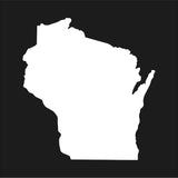 Wisconsin state Outline Vinyl Decal Car Window Laptop WI Sticker