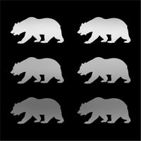 Set of 6 California Bear Vinyl decals phone case laptop car stickers