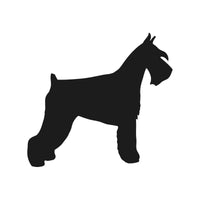 Standard schnauzer Vinyl Decal Car Window Laptop Dog Breed Silhouette Sticker