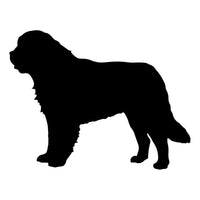 Saint Bernard Vinyl Decal Car Window Laptop Dog Silhouette Sticker