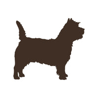 Cairn Terrier vinyl decal Dog Silhouette laptop car sticker