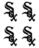 Chicago White Sox MLB symbol Vinyl Decal Car Window set of 4 small Stickers