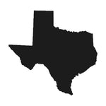 Texas State Outline Vinyl Decal Car Window Laptop Sticker