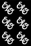 Set of 6 Electric Light Orchestra Band Logo Vinyl Decals Laptop phone Stickers