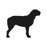 Dogue De Bordeaux vinyl decal Dog Silhouette laptop car sticker