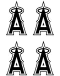 Los Angeles Angels MLB symbol Vinyl Decal Car Window set of 4 small Stickers