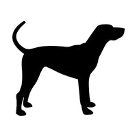 Hound Silhouette Vinyl Decal Coonhound Car Window Laptop Sticker