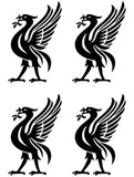 Liverpool symbol Vinyl Decals car laptop Stickers Set of 4