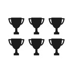 Trophy symbol Vinyl Decals set of 6 Trophy Symbol Stickers set of 6