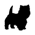 West Highland White Terrier Vinyl Decal Car Window Laptop Dog Breed Sticker