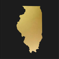 Illinois state Outline Vinyl Decal Car Window Laptop IL Sticker