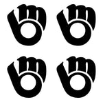 Milwaukee Brewers MLB symbol Vinyl Decal Car Window set of 4 small Stickers