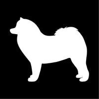 Samoyed Vinyl Decal Car Window Laptop Dog Breed Silhouette Sticker