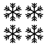 Small Snowflake Symbol Vinyl Decals set of 4 snowflakes Stickers Sheet