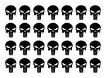 The Punisher Small 1" Skull Vinyl Decals Phone Laptop Gun Helmet Stickers Sheet