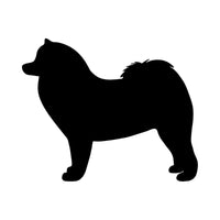 Samoyed Vinyl Decal Car Window Laptop Dog Breed Silhouette Sticker