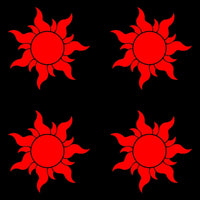 4 Small Sun Vinyl decals car and phone case stickers