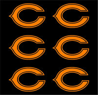 6 Small Chicago Bears Logo Vinyl Decal Laptop Bears phone Window Cup Sticker