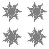 4 Small Sun Vinyl decals car and phone case stickers