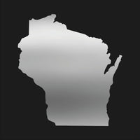 Wisconsin state Outline Vinyl Decal Car Window Laptop WI Sticker