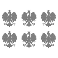 Small Polish Eagle set of 6 Vinyl Decals Phone Polska Eagle Stickers Sheet