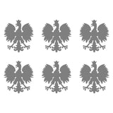 Small Polish Eagle set of 6 Vinyl Decals Phone Polska Eagle Stickers Sheet