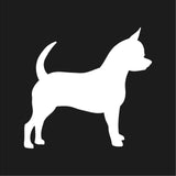 Chihuahua Vinyl Decal Car Window Laptop Dog Breed Silhouette Sticker