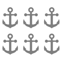 6 Small Anchor Vinyl decals phone case laptop car stickers