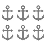 6 Small Anchor Vinyl decals phone case laptop car stickers