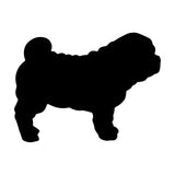 Shar Pei vinyl decal Dog Silhouette laptop car Shar Pei sticker