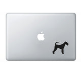 Airedale terrier vinyl decals Dog Silhouette laptop car sticker