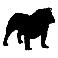 Bulldog Vinyl Decal Car Window Laptop Dog Breed Silhouette Sticker