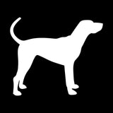 Hound Silhouette Vinyl Decal Coonhound Car Window Laptop Sticker