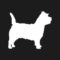 Cairn Terrier vinyl decal Dog Silhouette laptop car sticker